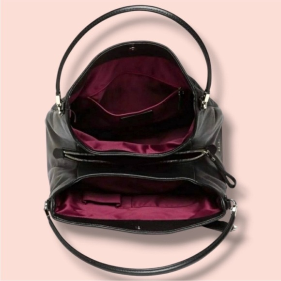 Coach 26448 Madison Phoebe Black Shoulder Bag - Picture 3 of 7